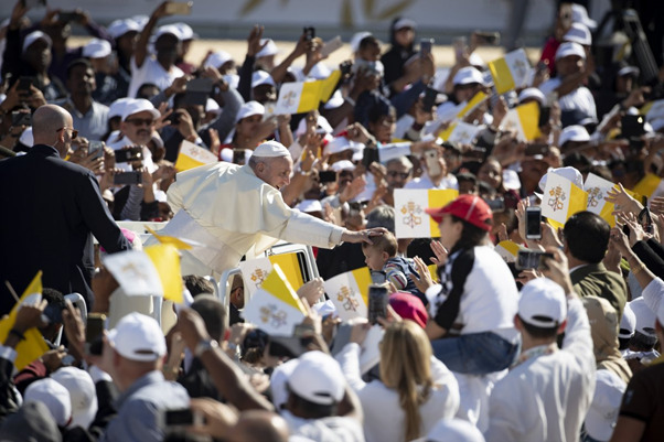 Welcoming Pope Francis